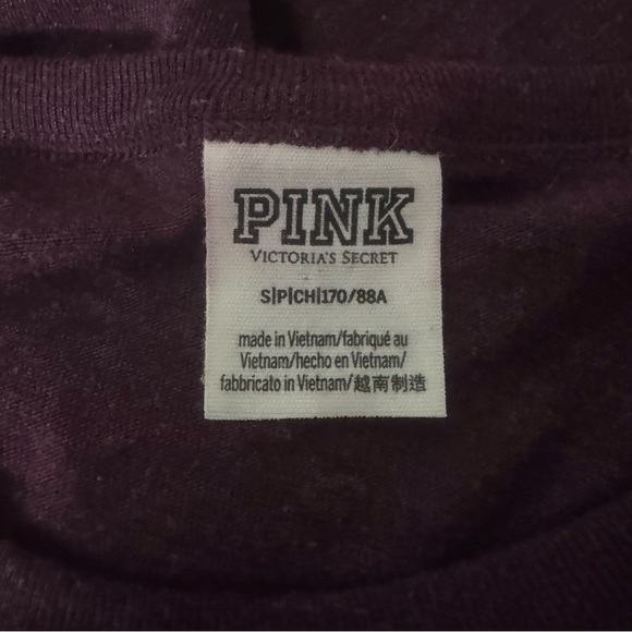 Victoria’s Secret Pink Women’s Maroon Sequin Top Size Small - Picture 4 of 8